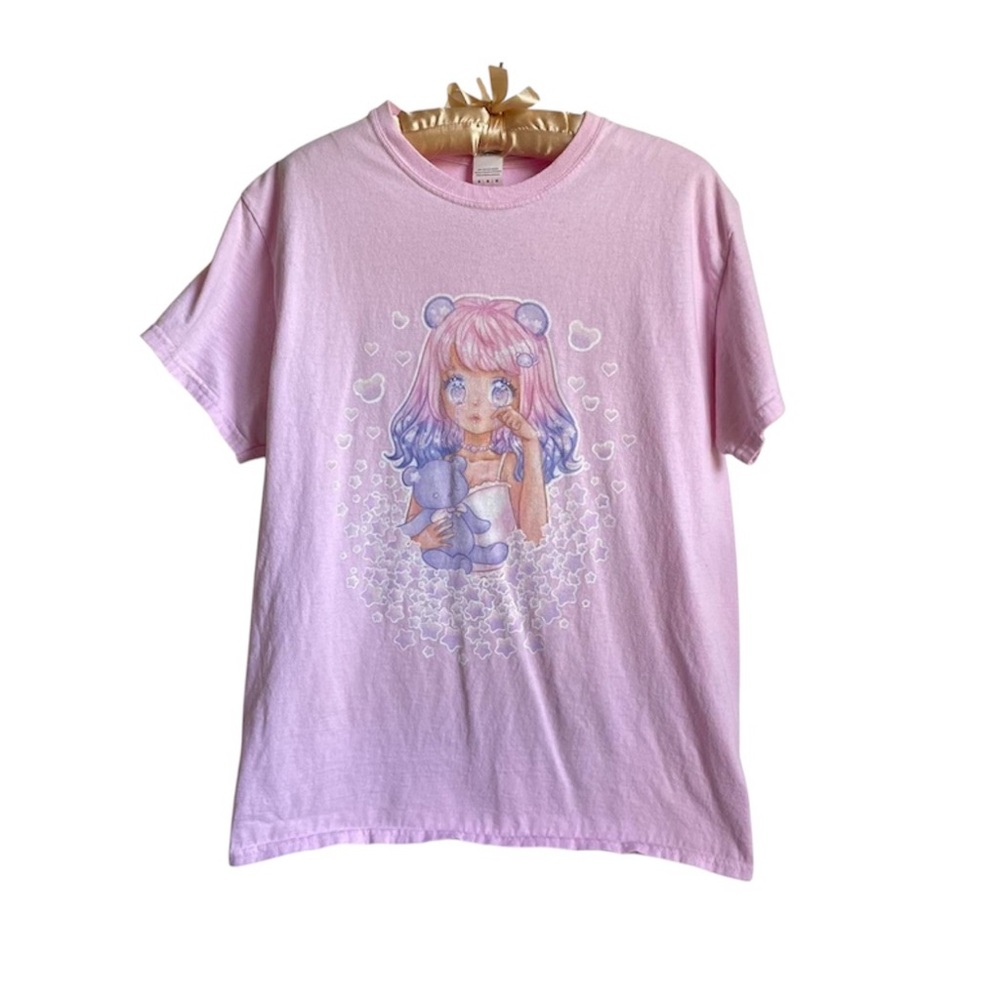 Pink Kawaii Anime Girl Shirt